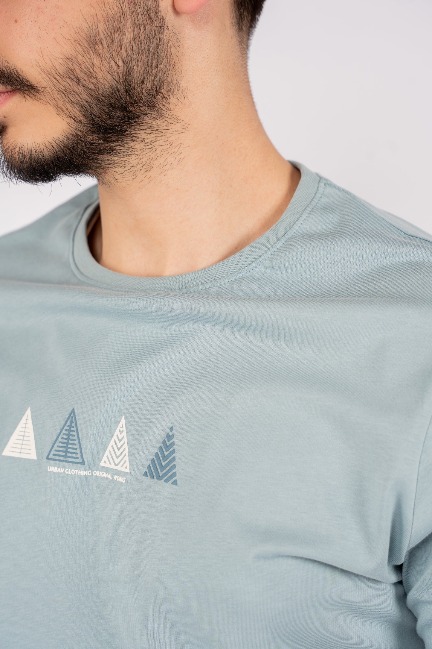 BLUE TRIANGLES TSHIRT