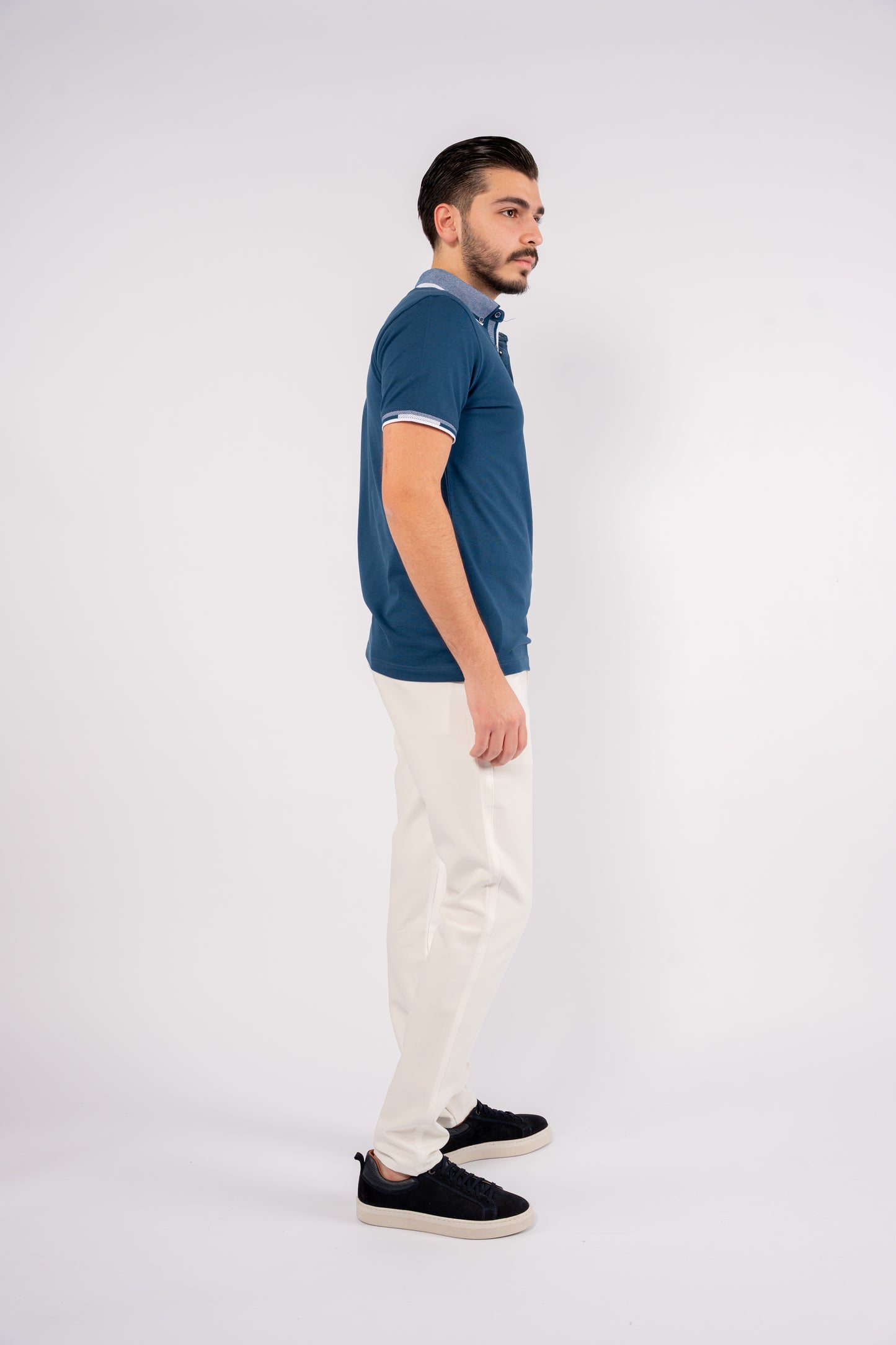 INDEGO BUTTON COLLAR POLO
