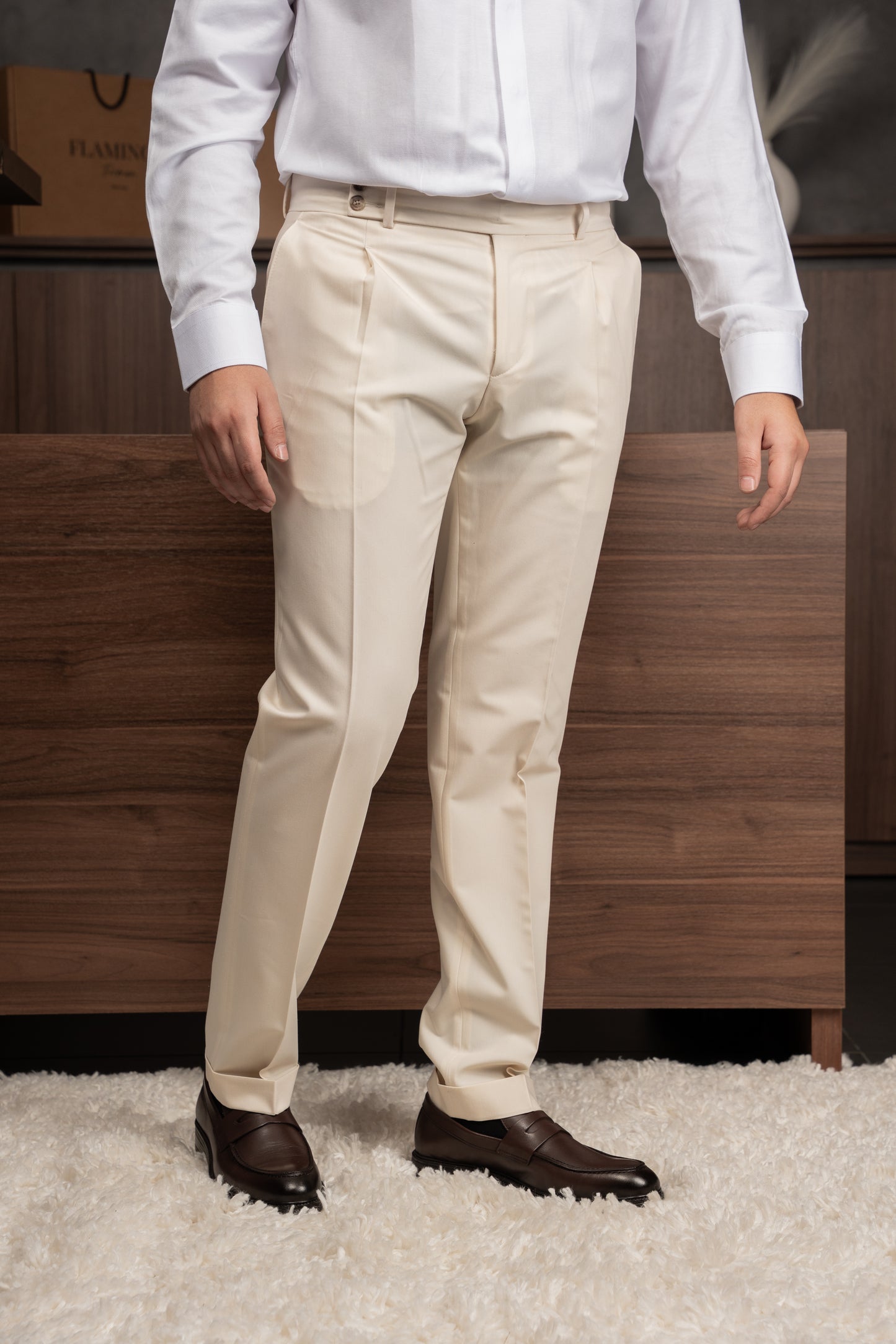 CREAM ITALIAN TROUSERS