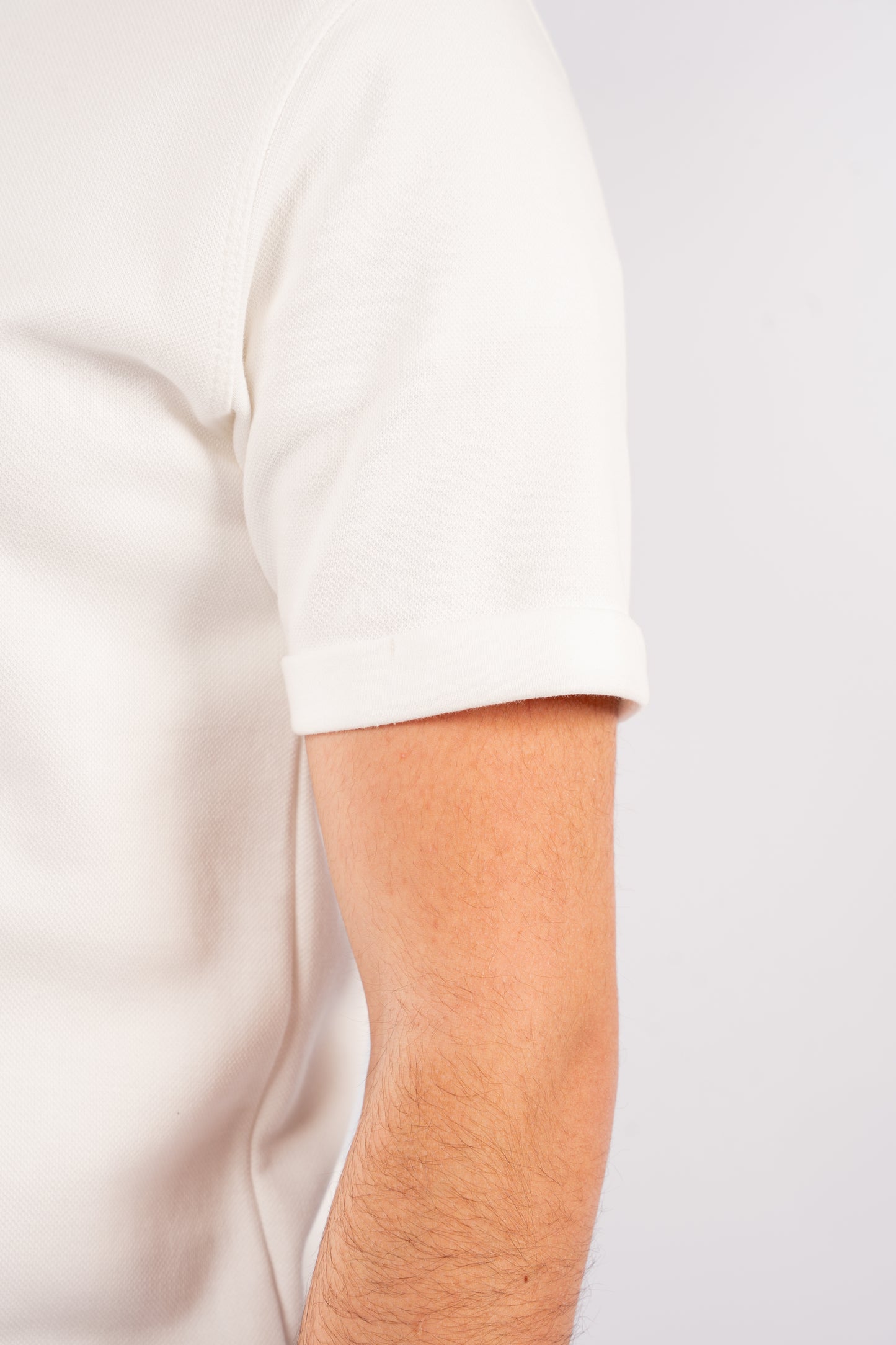 WHITE PIQUET TSHIRT