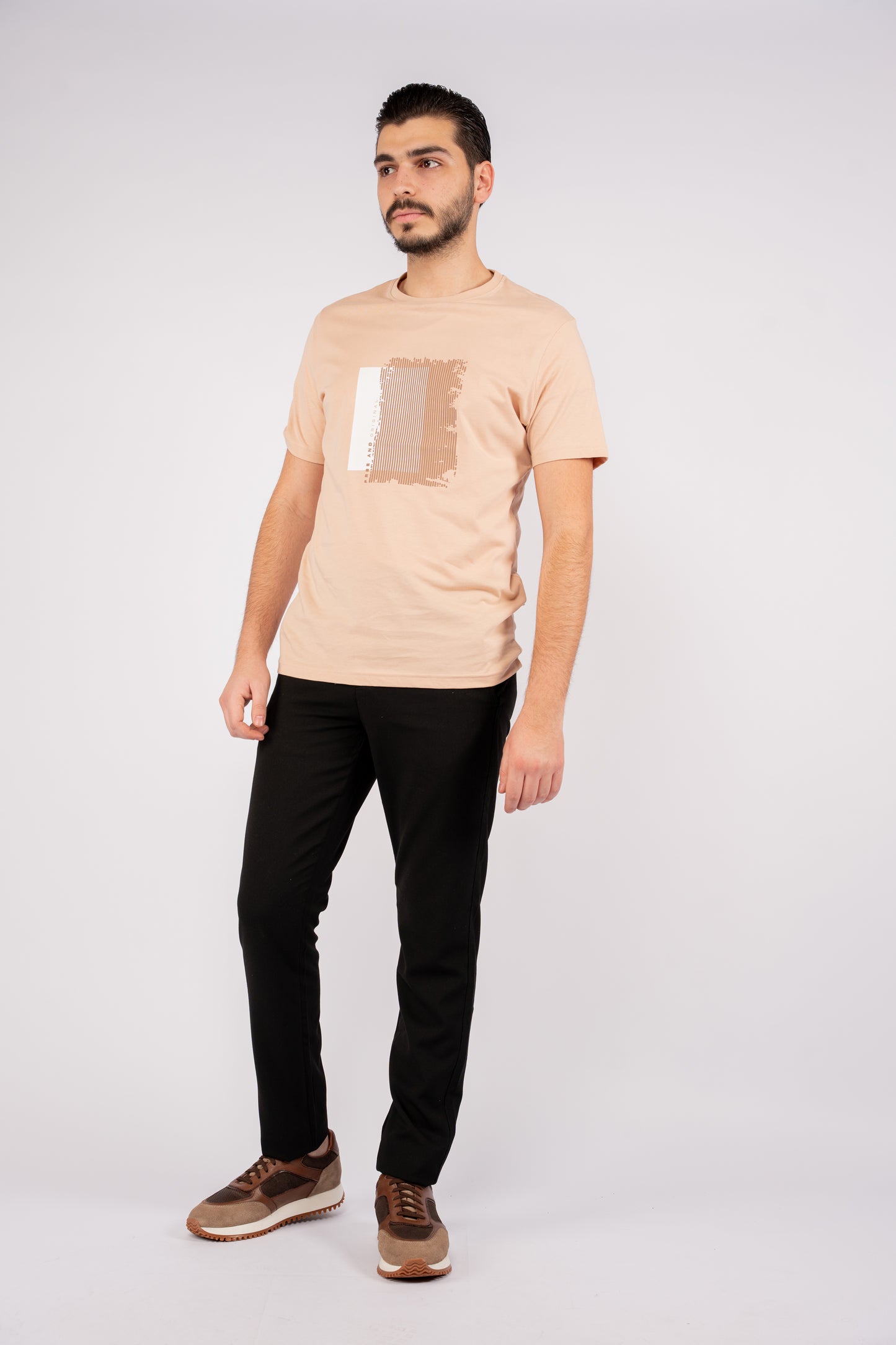TUSCAN BEIGE PATTERNED TSHIRT
