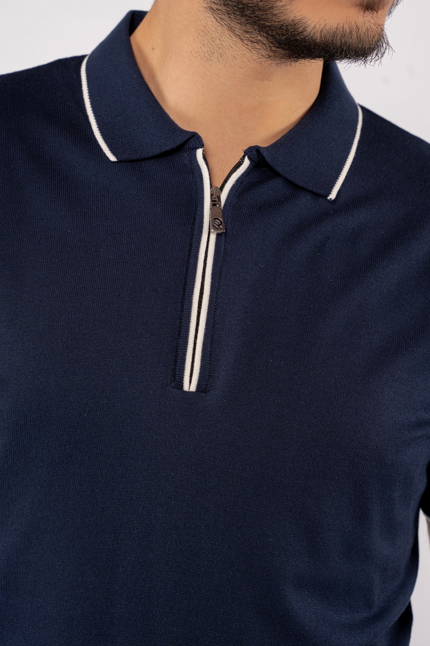 INDEGO WHITE LINE POLO