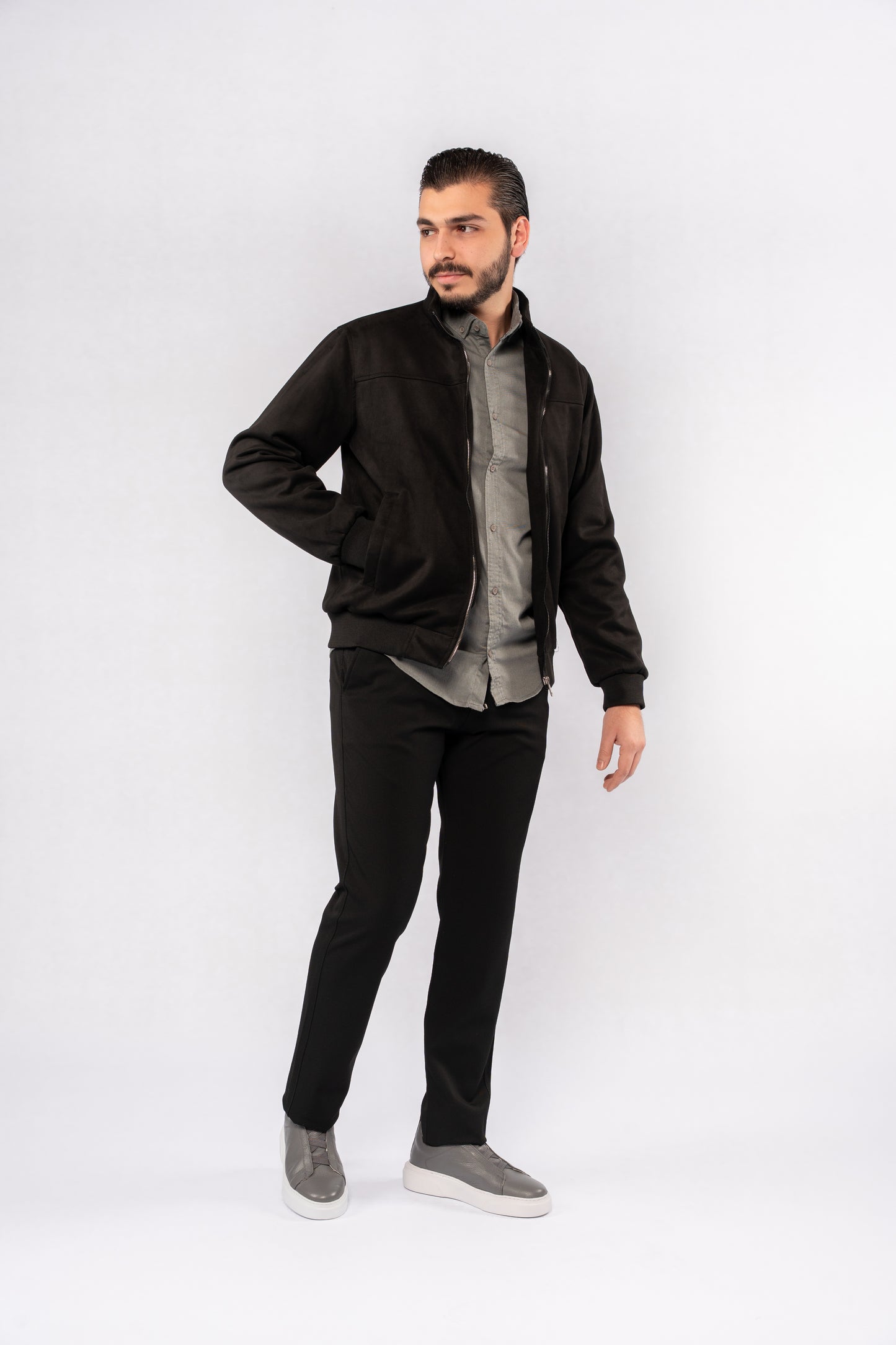 BLACK SUEDE TIMELESS JACKET