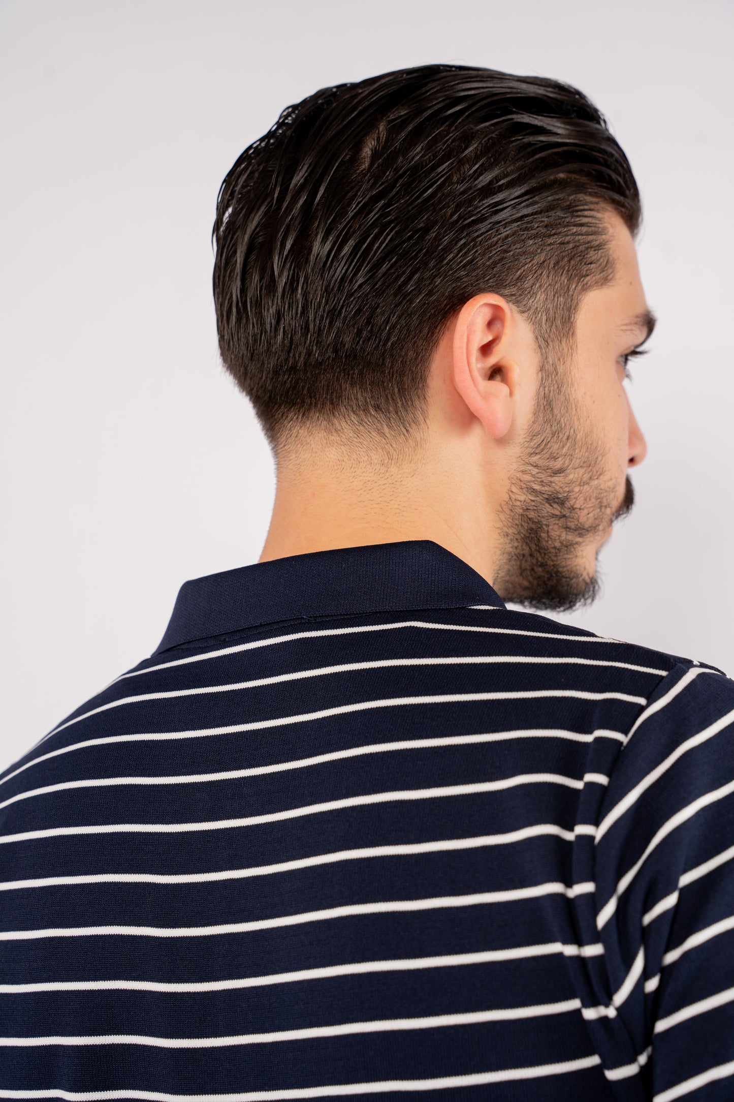 NAVY ZIPPER LINED POLO