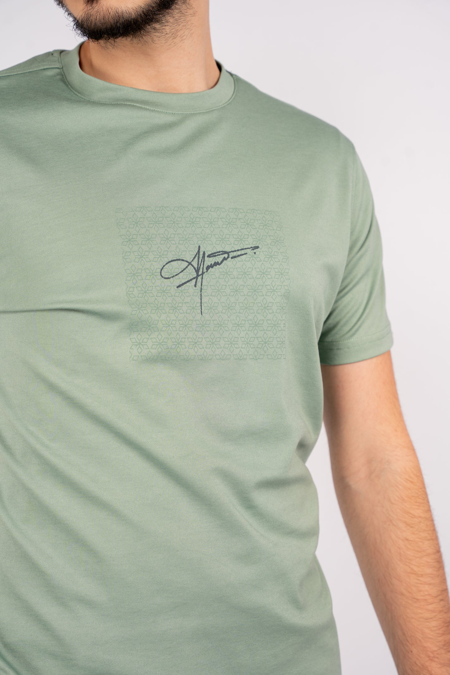 MINT PATTERNED MERCERIZED TSHIRT