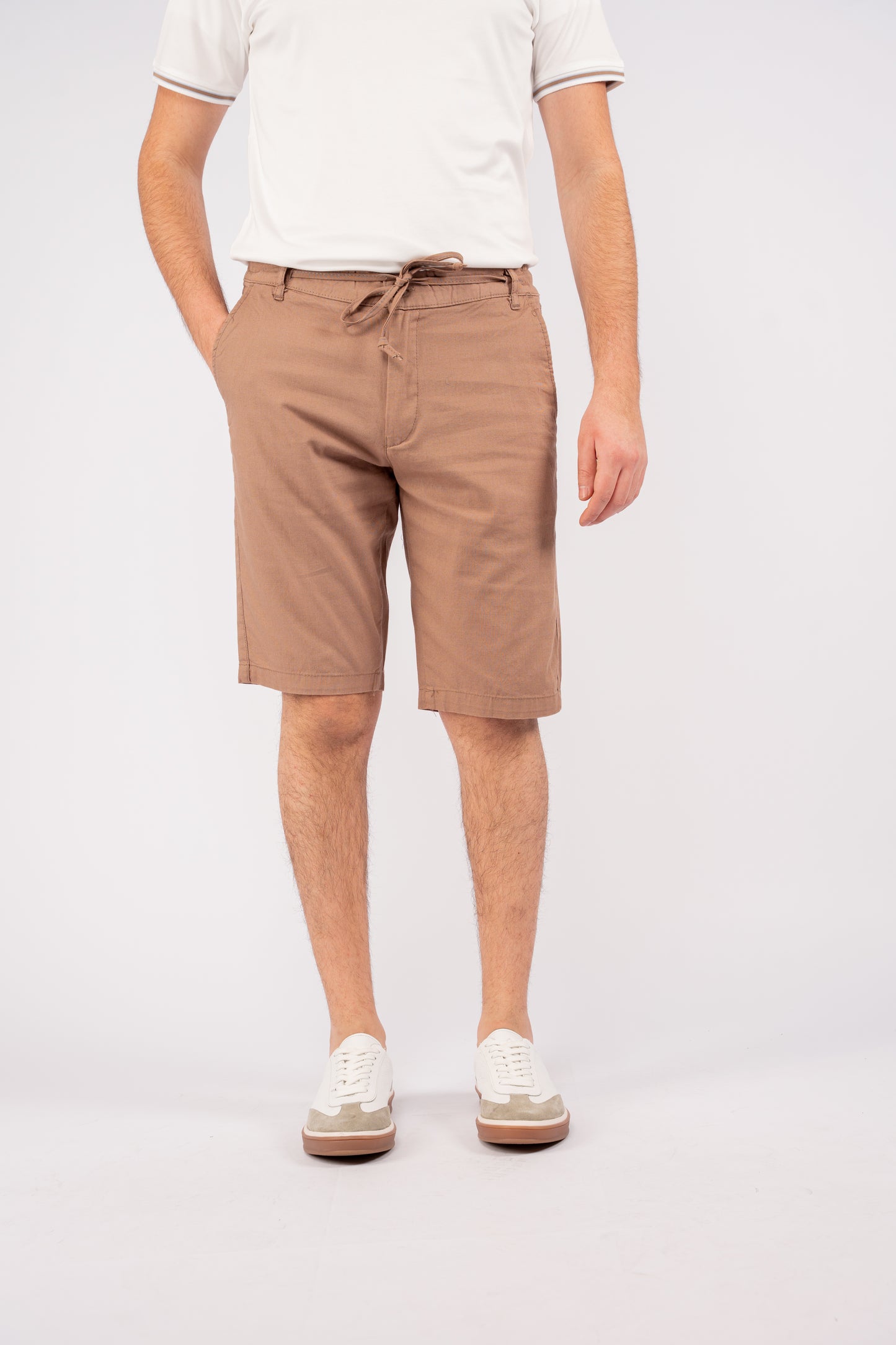 MOCHA LINEN SHORT