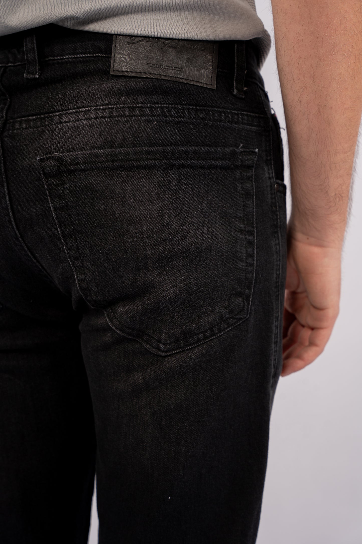 DARK GREY SLIM FIT DENIM