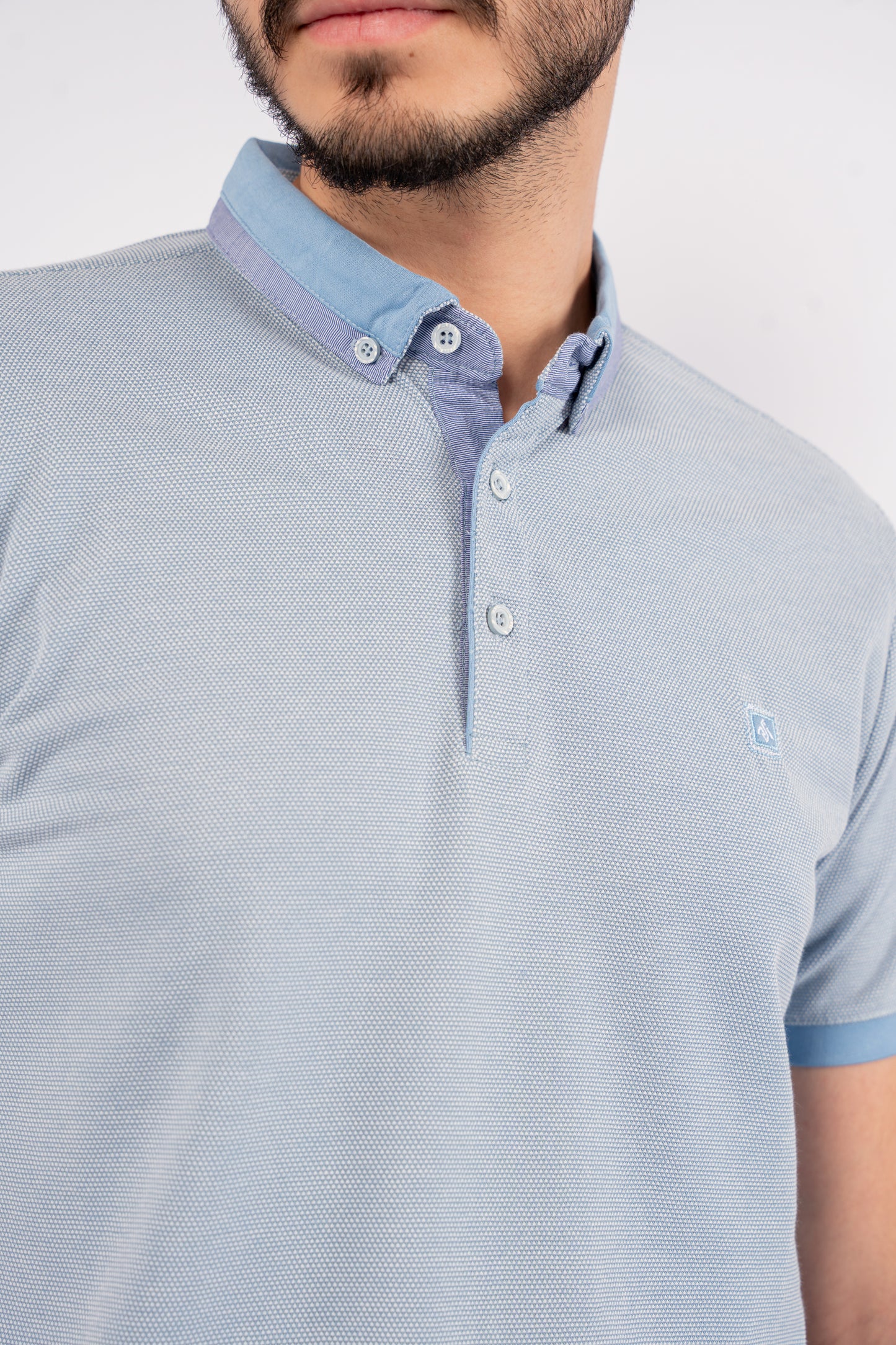 BLUE PIQUET POLO