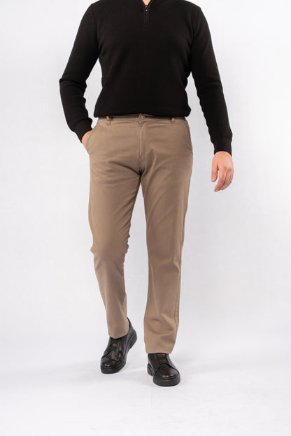 DARK BEIGE ELEGANCE CHINO PANT