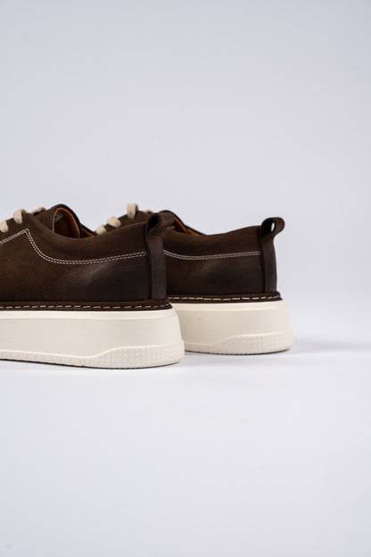 BROWN CASUAL NUBUCK SNEAKER