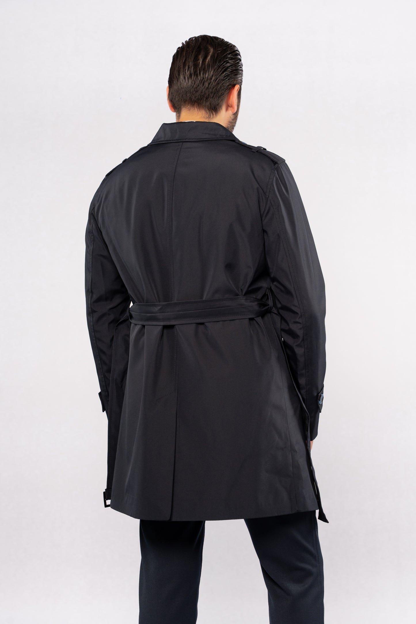 NAVY ELEGANCE TRENCH COAT