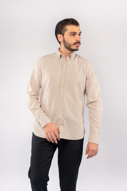 BEIGE TIMELESS OXFORD SHIRT