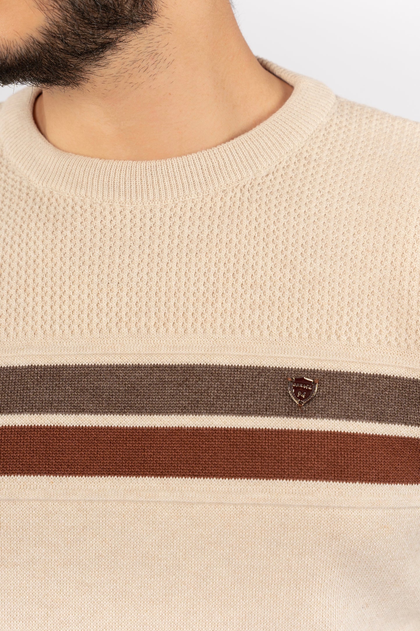 BEIGE CASUAL SWEATER