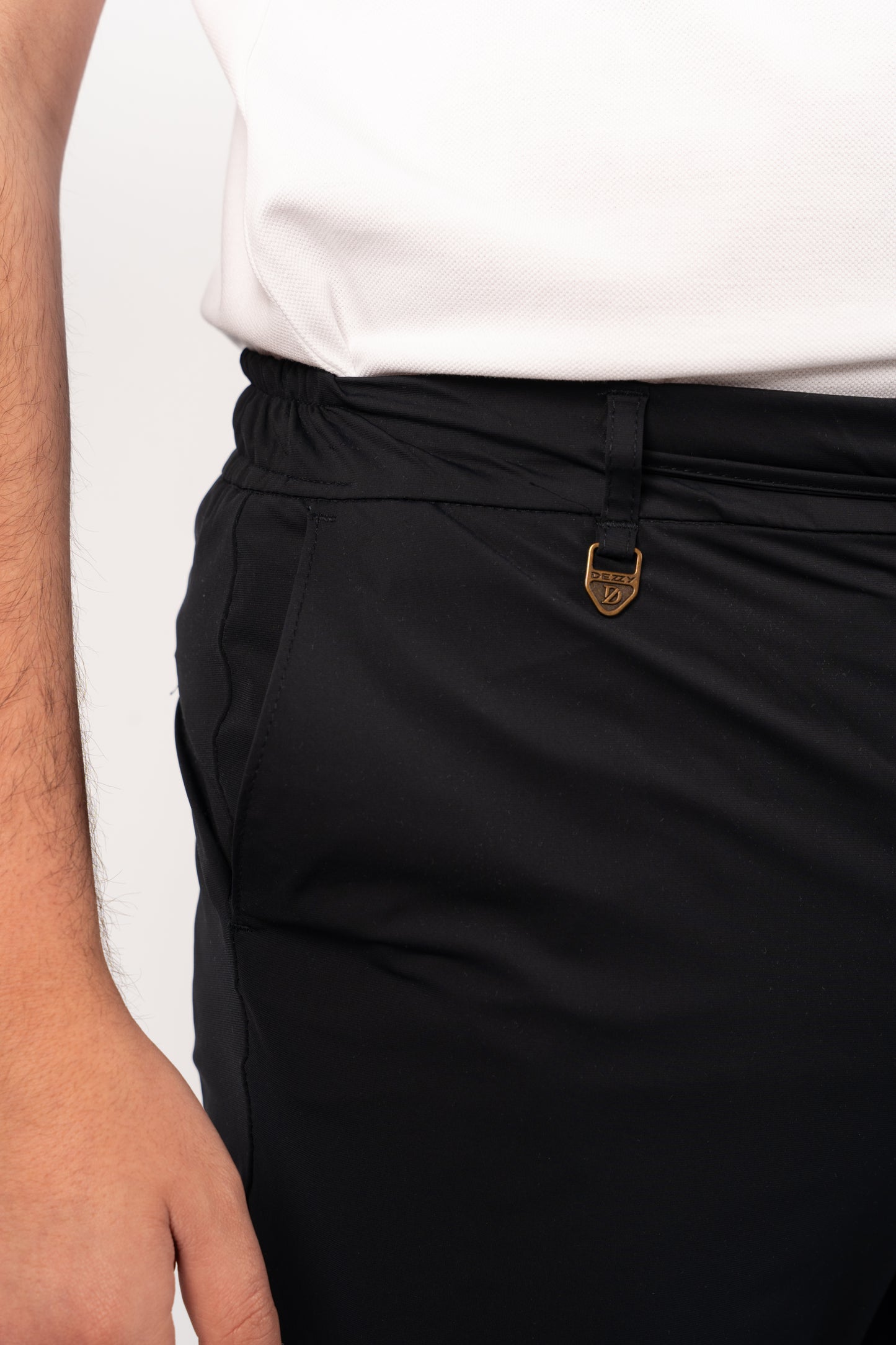 NAVY SEMI CASUAL SPANDEX PANT