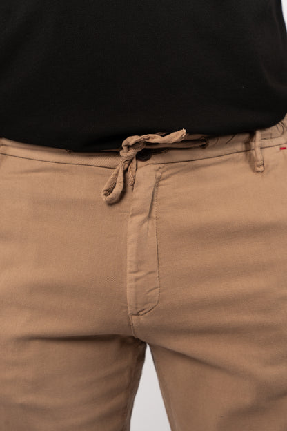 DARK BEIGE RELAXED TROUSERS