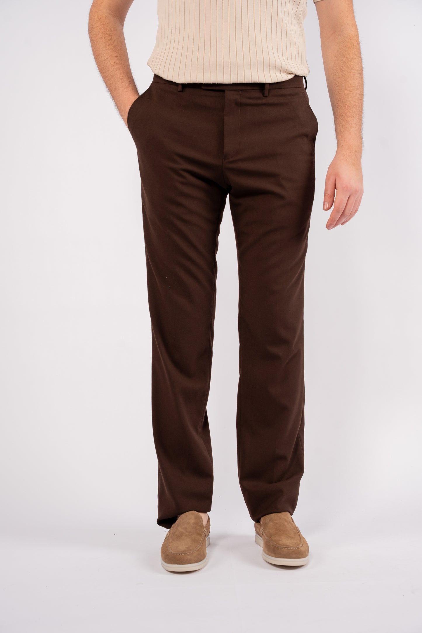 BROWN CLASSIC TROUSERS