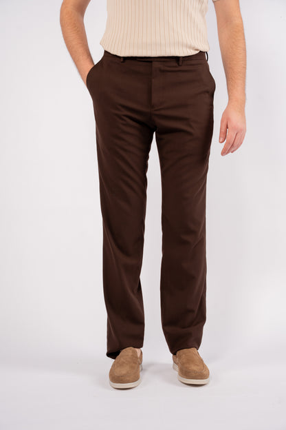 BROWN CLASSIC TROUSERS