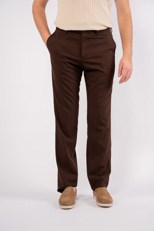 BROWN CLASSIC TROUSERS