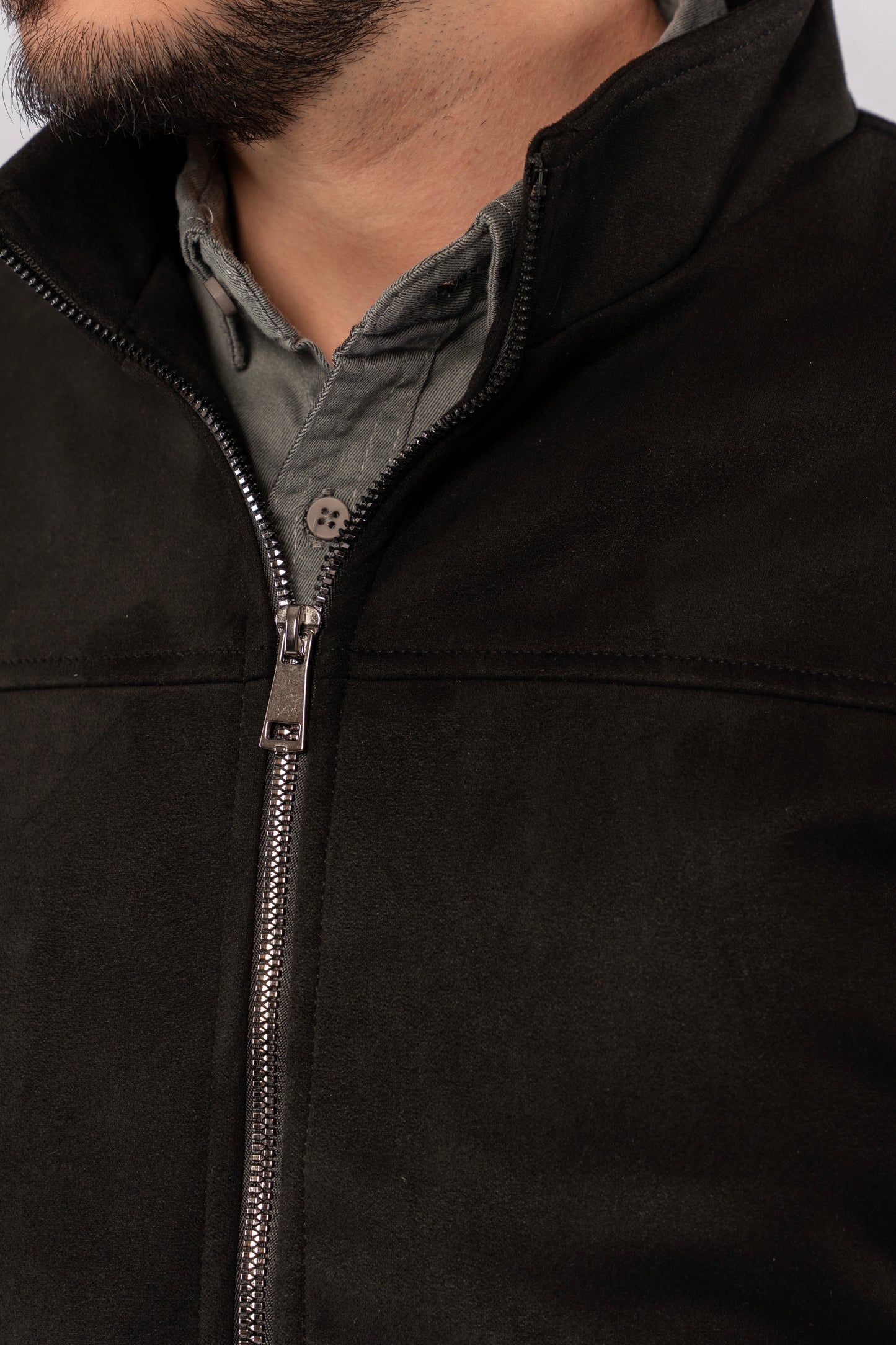 BLACK SUEDE TIMELESS JACKET