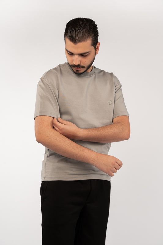 GREY MINIMAL EAGLE TSHIRT