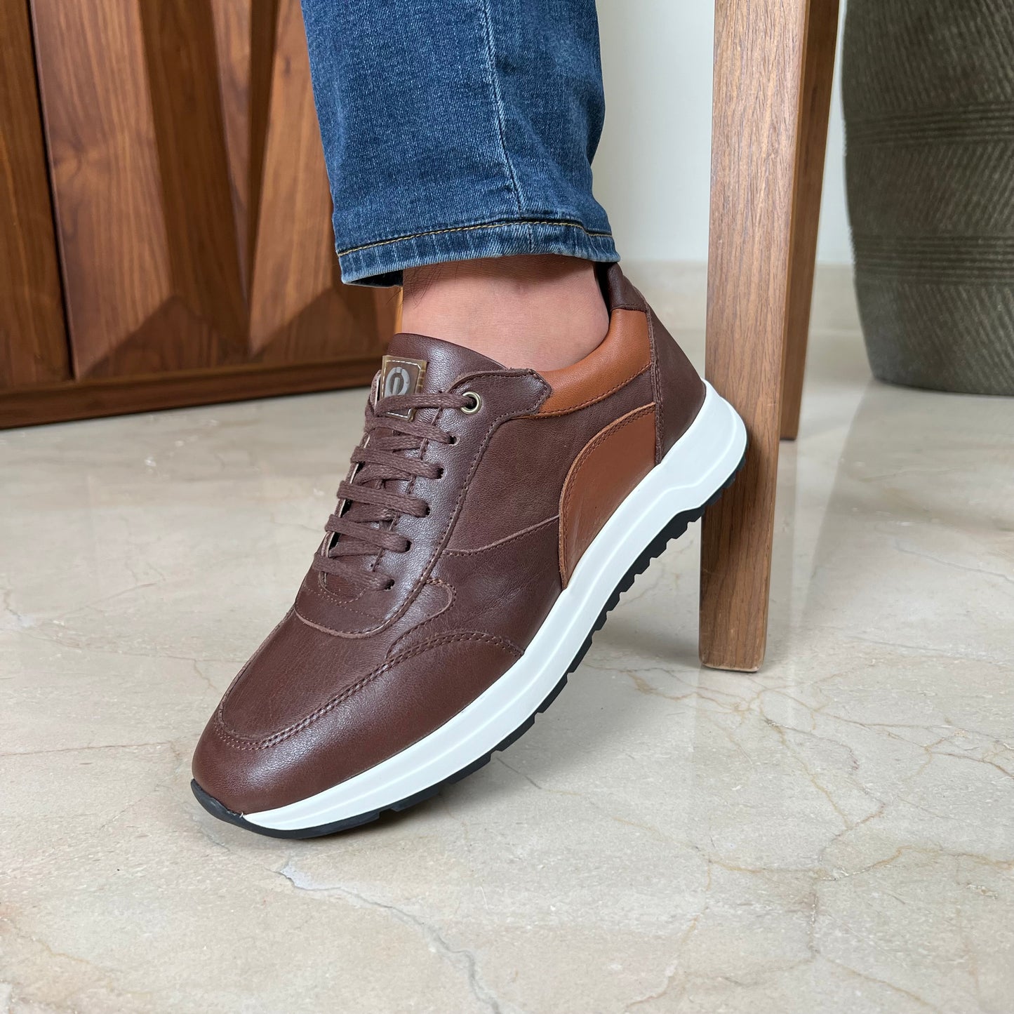 Brown Mixed Sneaker