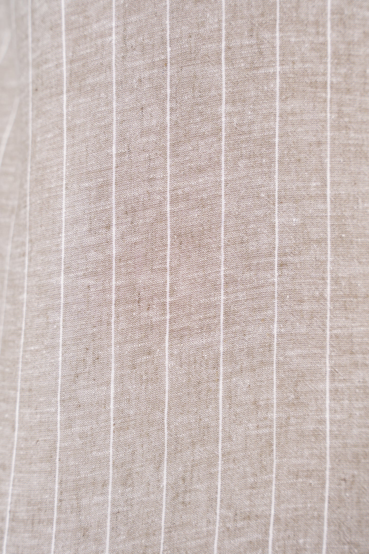 OLIVE WHITE LINED LINEN SHIRT