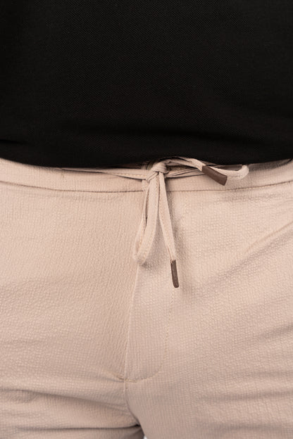 BEIGE CASUAL TROUSERS
