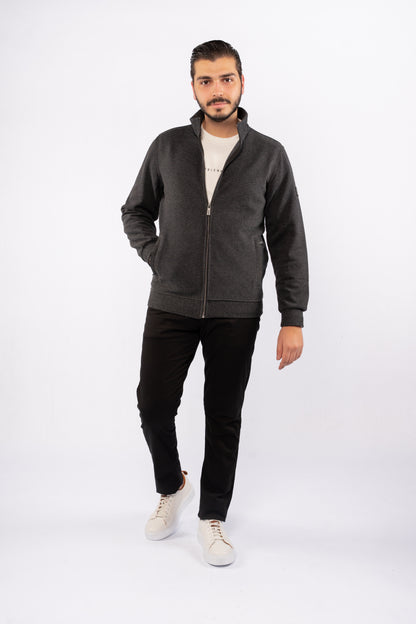 BLACK SELANIK ZIPPER JACKET