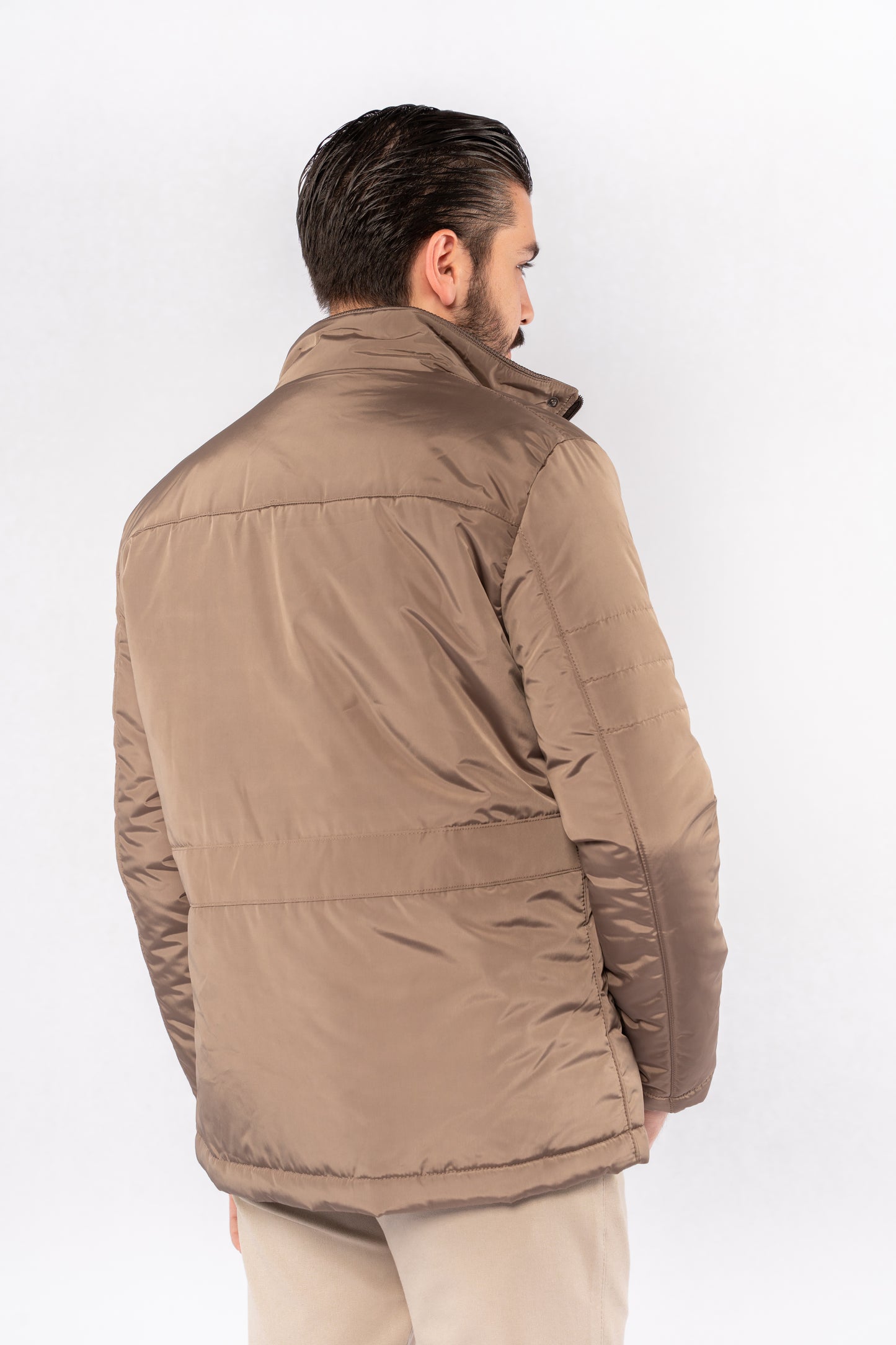 BEIGE QUILTED JACKET