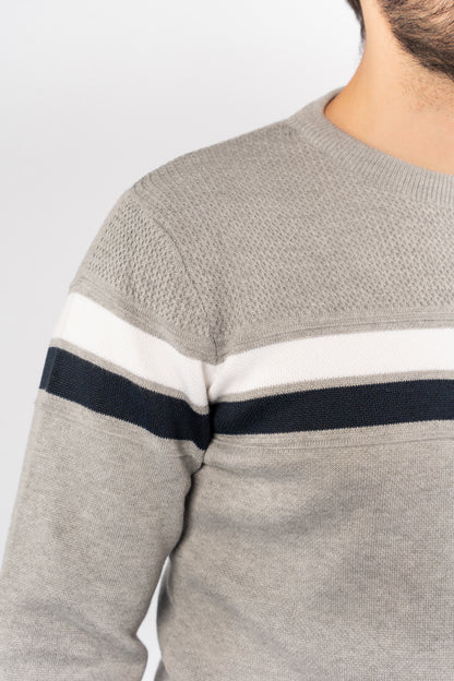 GREY CASUAL SWEATER