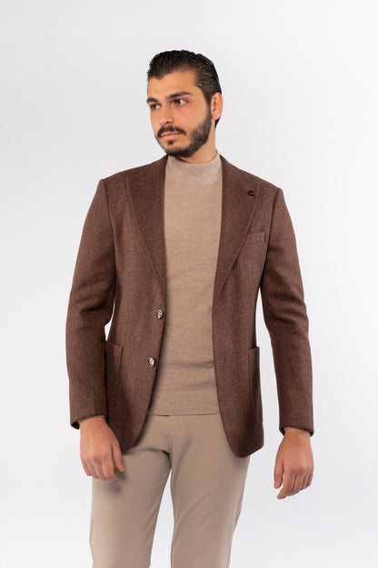 MOCHA WOOL BLAZER