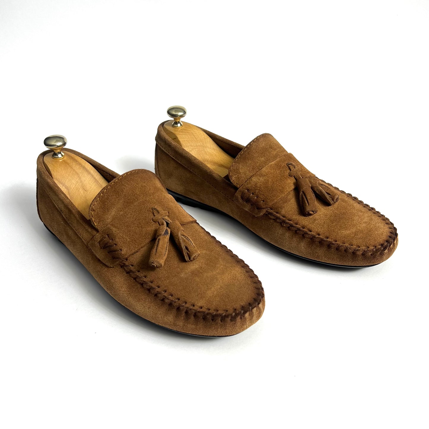 Havana Suede Tassels Moccasin