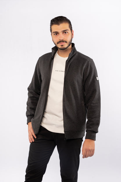 BLACK SELANIK ZIPPER JACKET