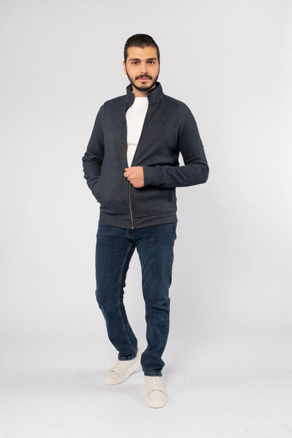 NAVY SELANIK ZIPPER JACKET