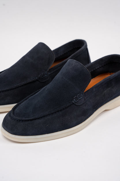 NAVY SUEDE LOAFER