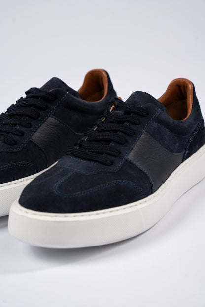 NAVY SUEDE CASUAL SNEAKER