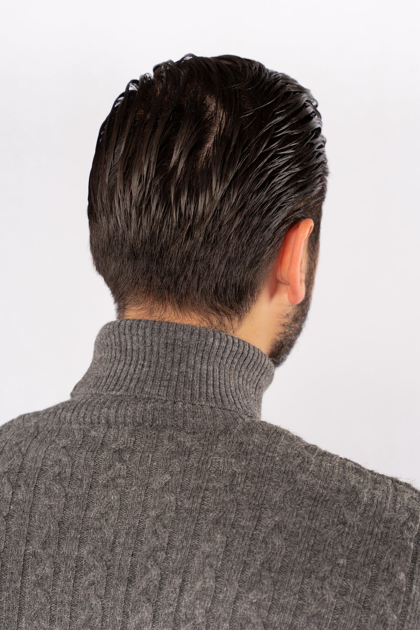 GREY PATTERNED TURTLENECK