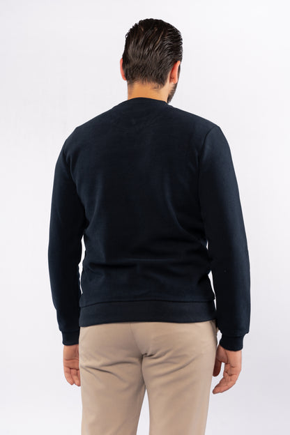 NAVY SELANIK ROUNDNECK SWEATER