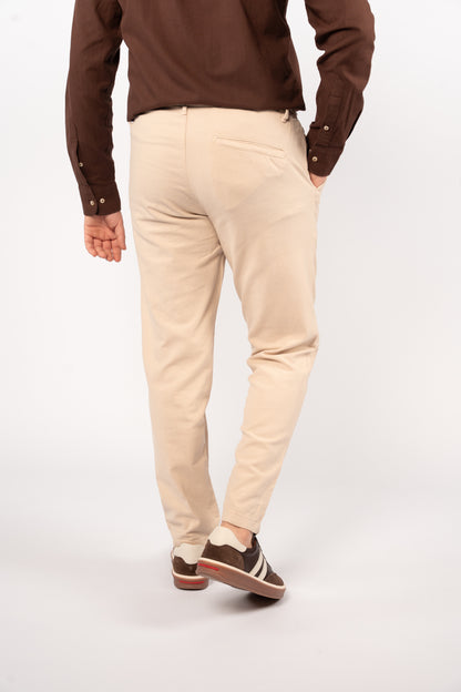 BEIGE RELAXED TROUSERS