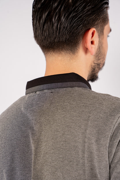 BLACK PIQUET POLO
