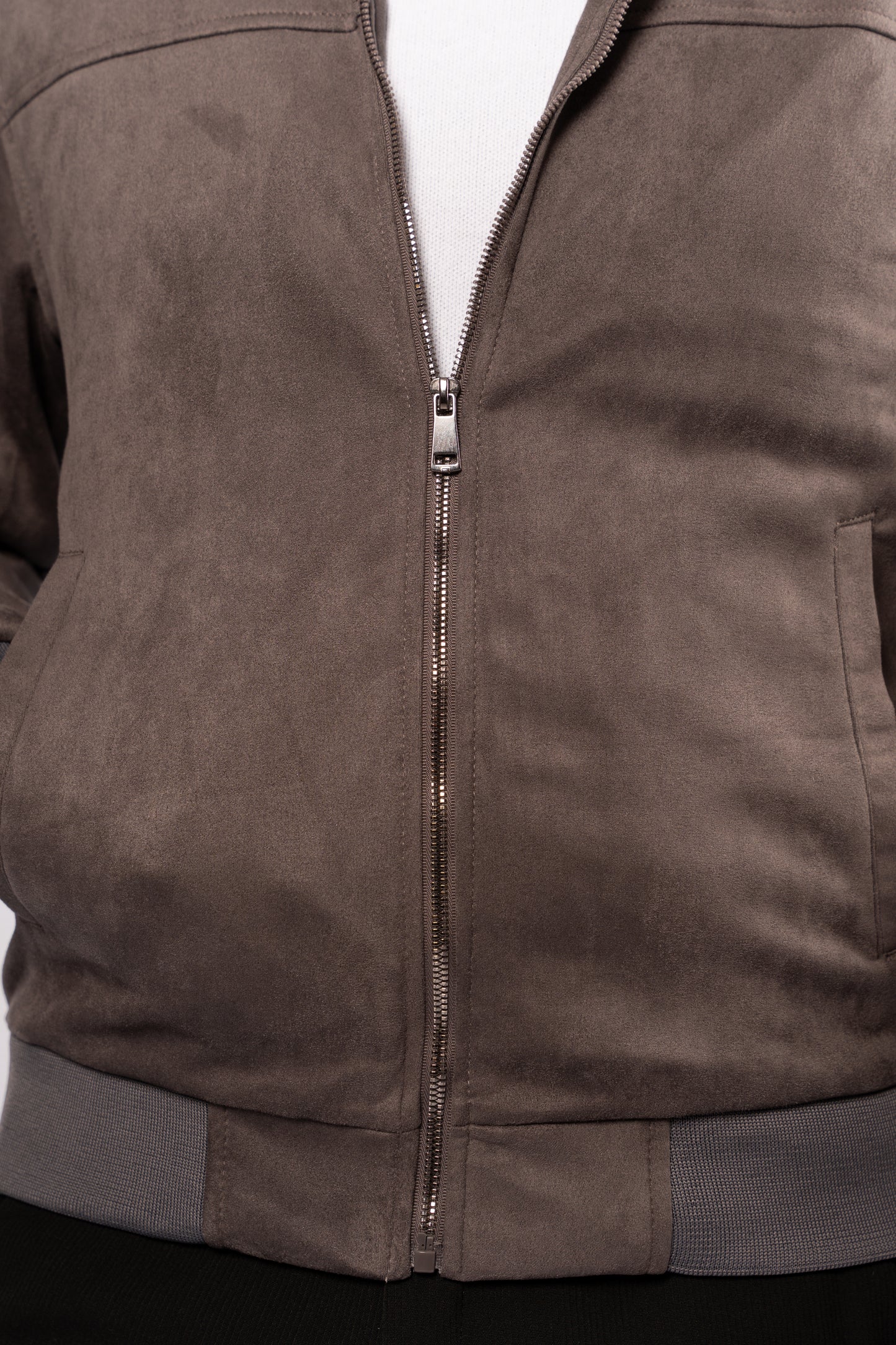 GREY SUEDE TIMELESS JACKET