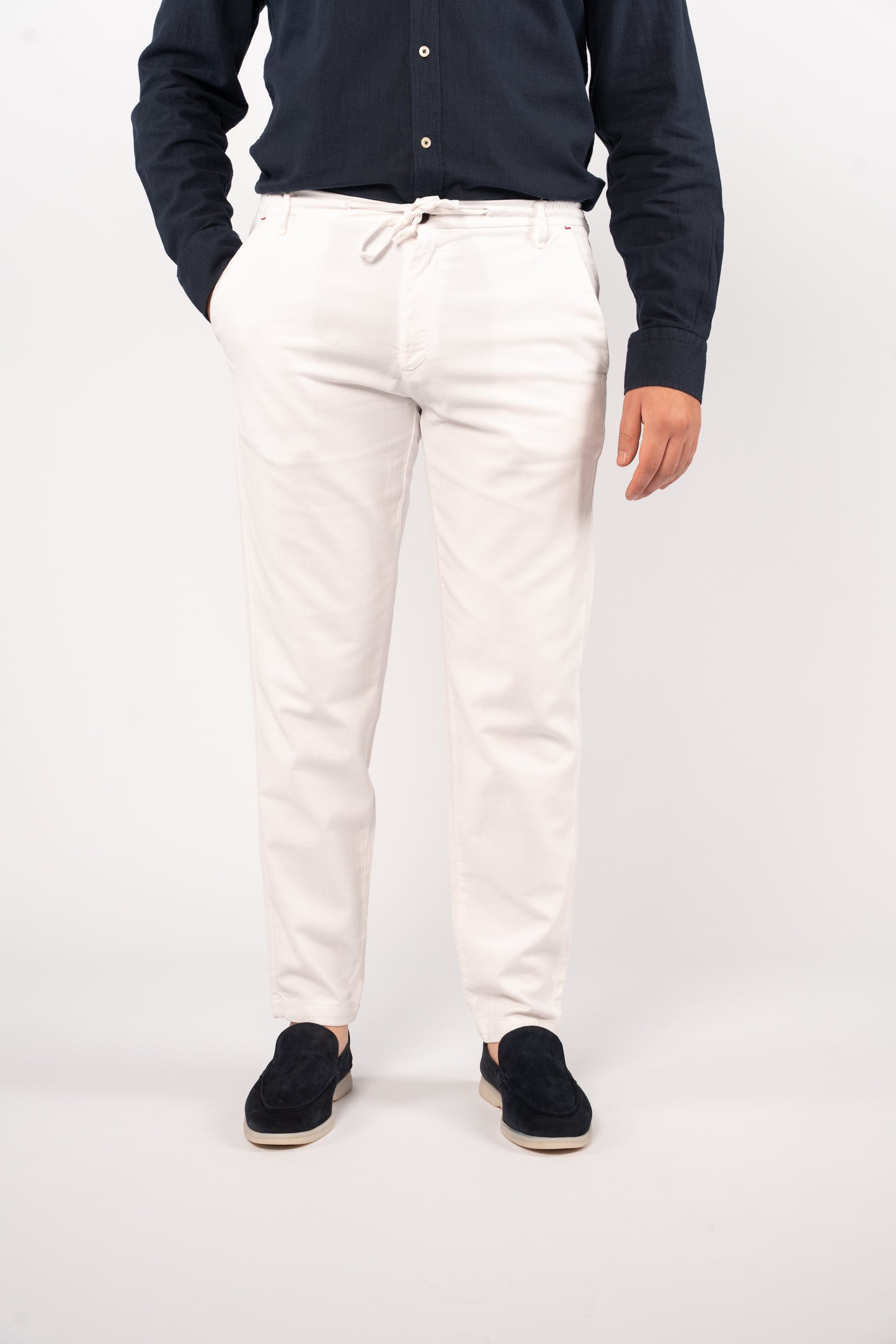 WHITE RELAXED TROUSERS