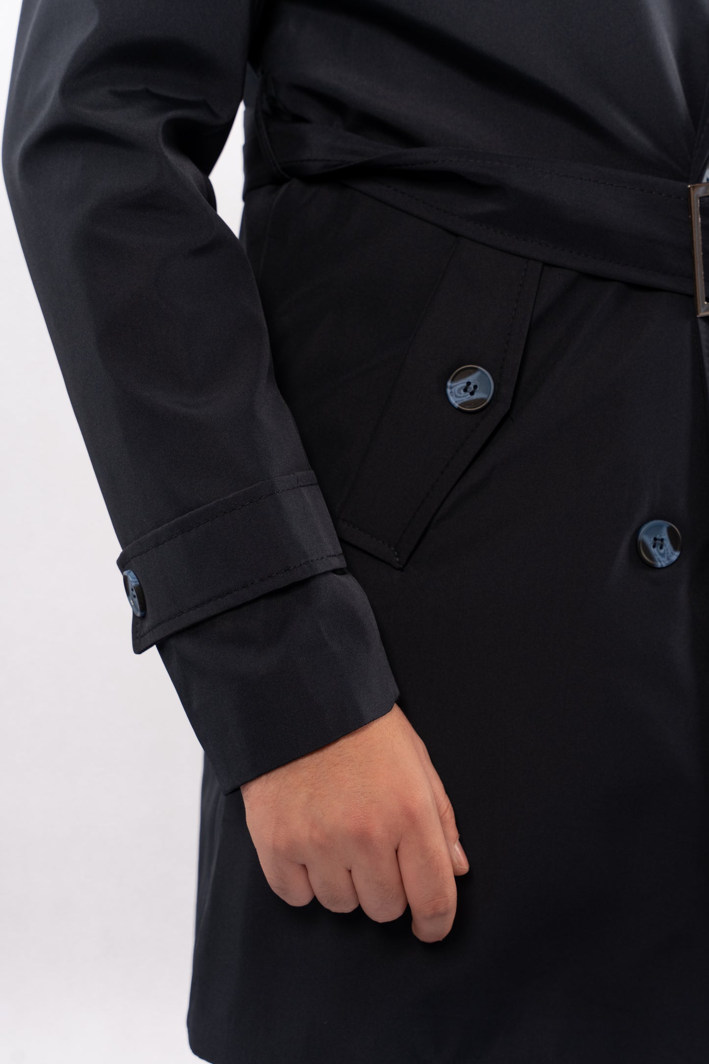 NAVY ELEGANCE TRENCH COAT