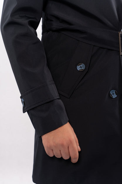 NAVY ELEGANCE TRENCH COAT