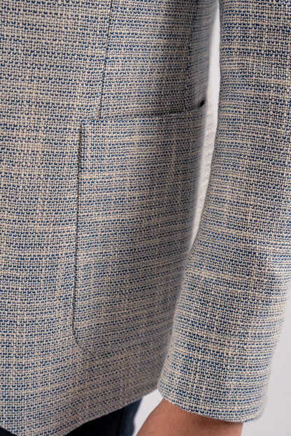 BLUE LINEN BLAZER