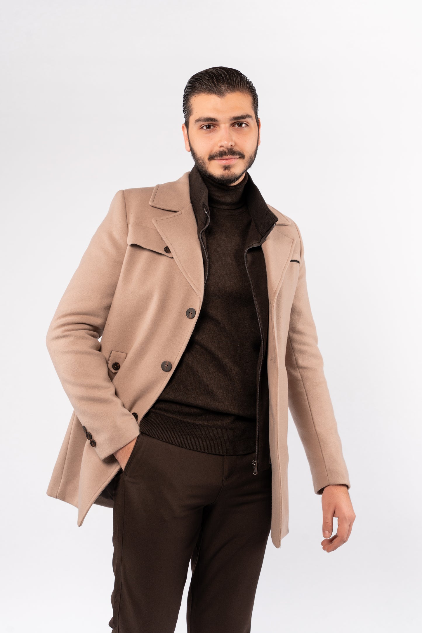 BEIGE TIMELESS WOOL COAT