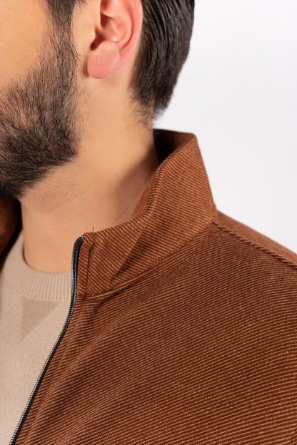MOCHA SELANIK ZIPPER JACKET