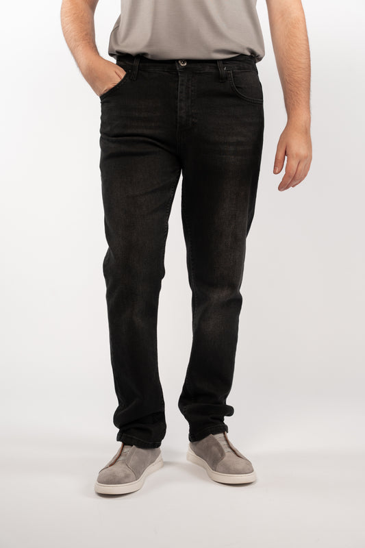 DARK GREY REGULAR DENIM