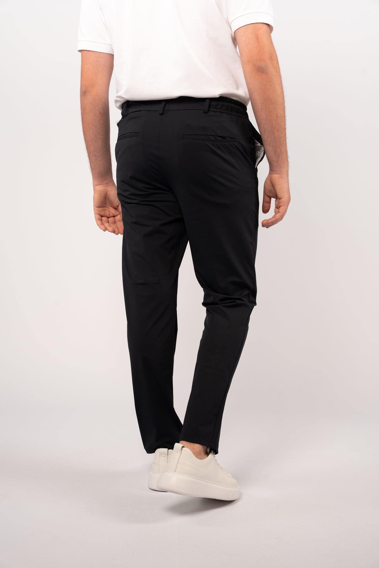 NAVY SEMI CASUAL SPANDEX PANT