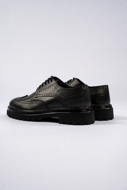 BLACK CASUAL OXFORD SHOE